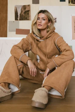 Bohme Mattie Faux Shearling Pants in - FINAL SALE