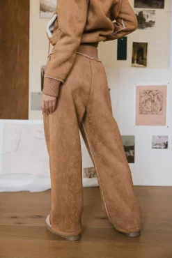 Bohme Mattie Faux Shearling Pants in - FINAL SALE
