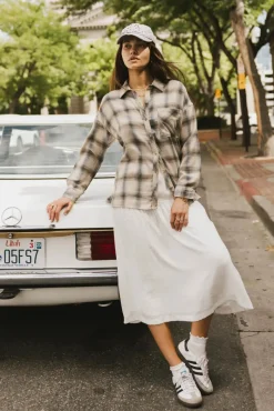 Bohme Mayne Plaid Flannel Button Up