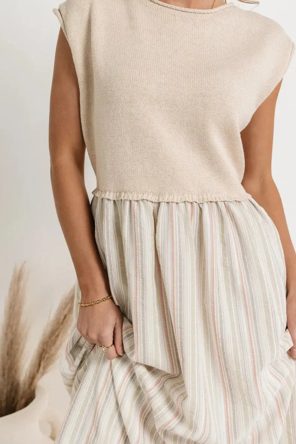 Bohme McKensley Contrast Midi Dress - FINAL SALE
