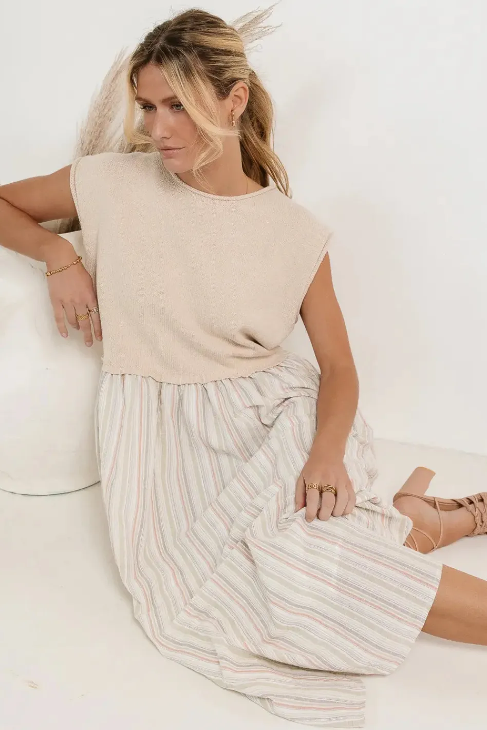 Bohme McKensley Contrast Midi Dress - FINAL SALE