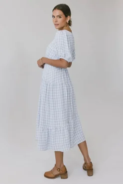 Bohme Melina Plaid Midi Dress in