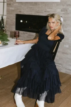 Bohme Mia Tulle Maxi Dress in