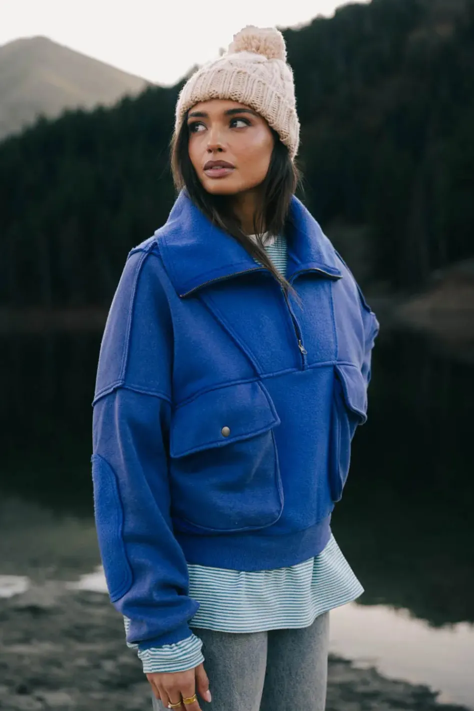 Bohme Mickey Half Zip Sweatshirt in