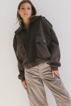 Bohme Mickey Half Zip Sweatshirt in