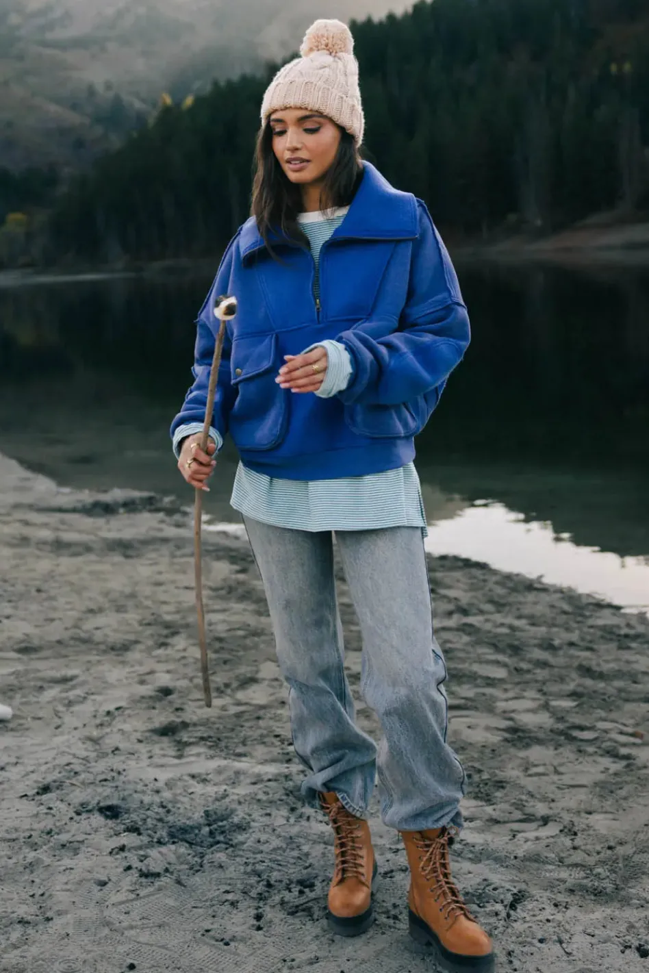 Bohme Mickey Half Zip Sweatshirt in