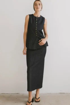 Bohme Miriam Denim Maxi Skirt