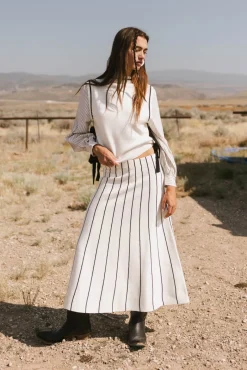 Bohme Montie Striped Sweater Top in
