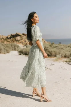 Bohme Nadia Smocked Midi Dress