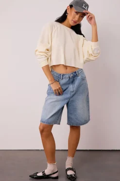 Bohme Nara Cropped Sweatshirt in - FINAL SALE