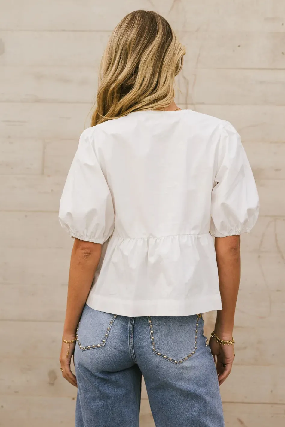 Bohme Natalia Peplum Tie Blouse in
