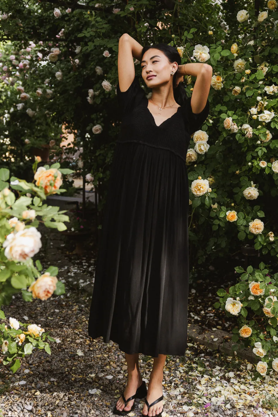 Bohme Nina Crocheted Midi Dress in