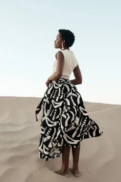 Bohme Noco Abstract Print Skirt