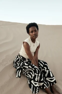 Bohme Noco Abstract Print Skirt