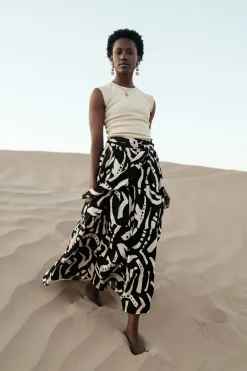Bohme Noco Abstract Print Skirt