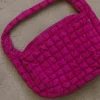 Bohme Nora Quilted Tote Bag in Fuschia