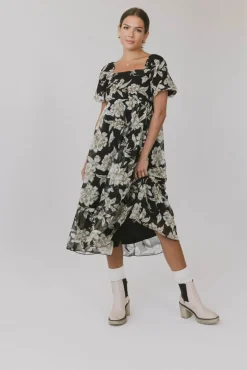 Bohme Olivera Floral Midi Dress