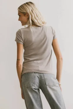 Bohme Opal Ribbed Tee in
