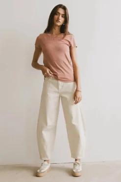 Bohme Opal Ribbed Tee in