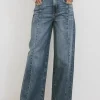 Bohme Oriella Wide Leg Jeans in Medium Wash