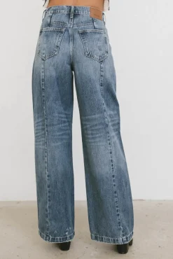 Bohme Oriella Wide Leg Jeans in Medium Wash