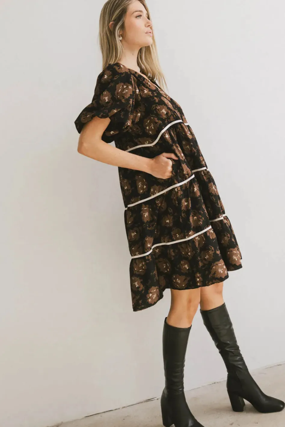 Bohme Ostella Floral Midi Dress