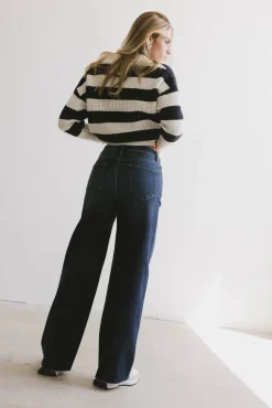 Bohme Ozzie Striped Sweater in Navy
