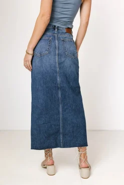Bohme Paydrie Denim Maxi Skirt