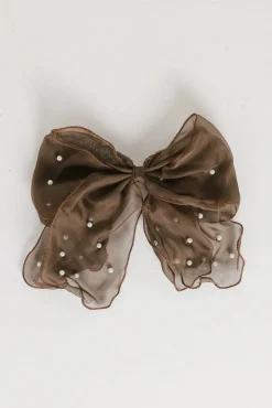 Bohme Pearl Bow Hair Clip in