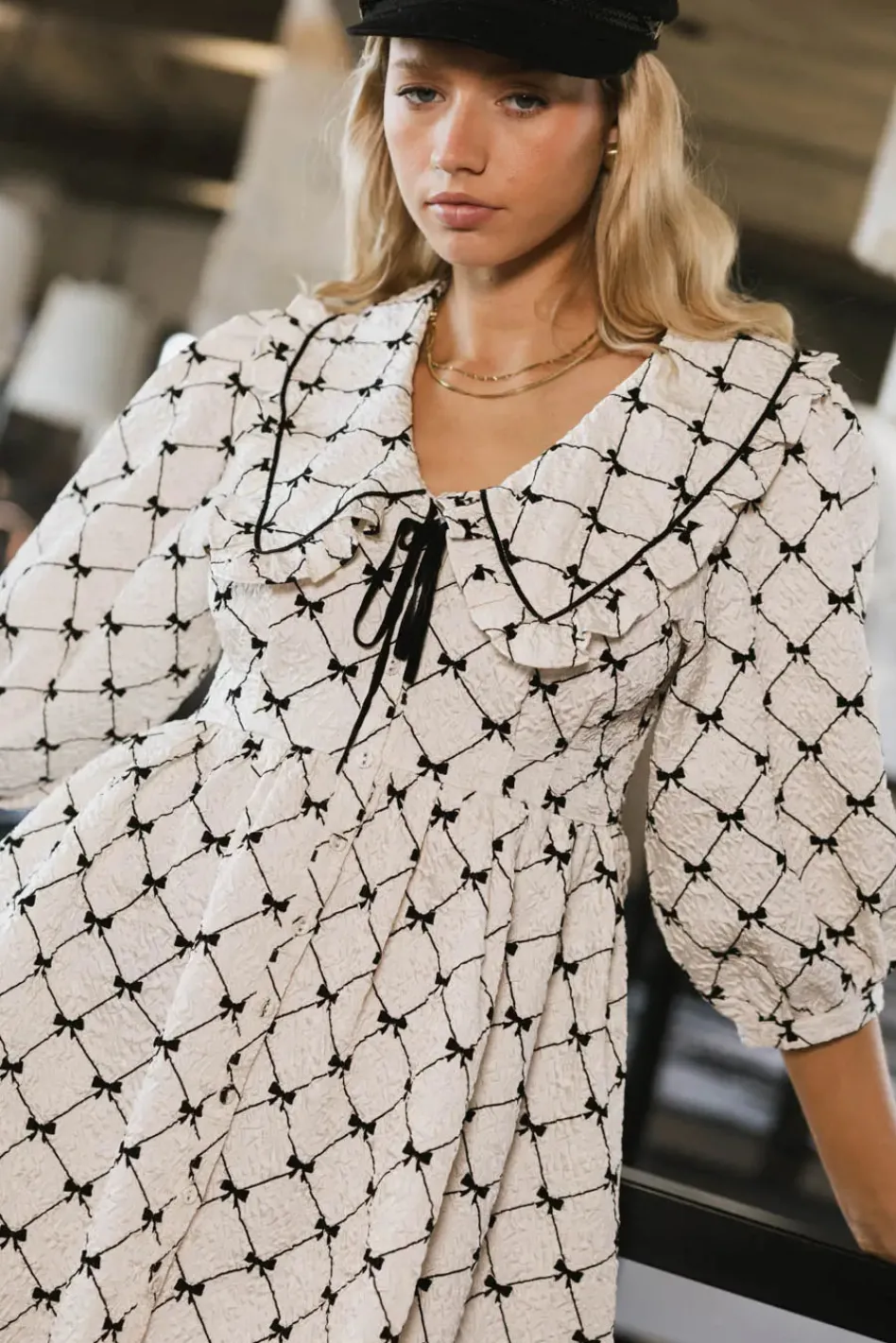 Bohme Perla Textured Mini Dress