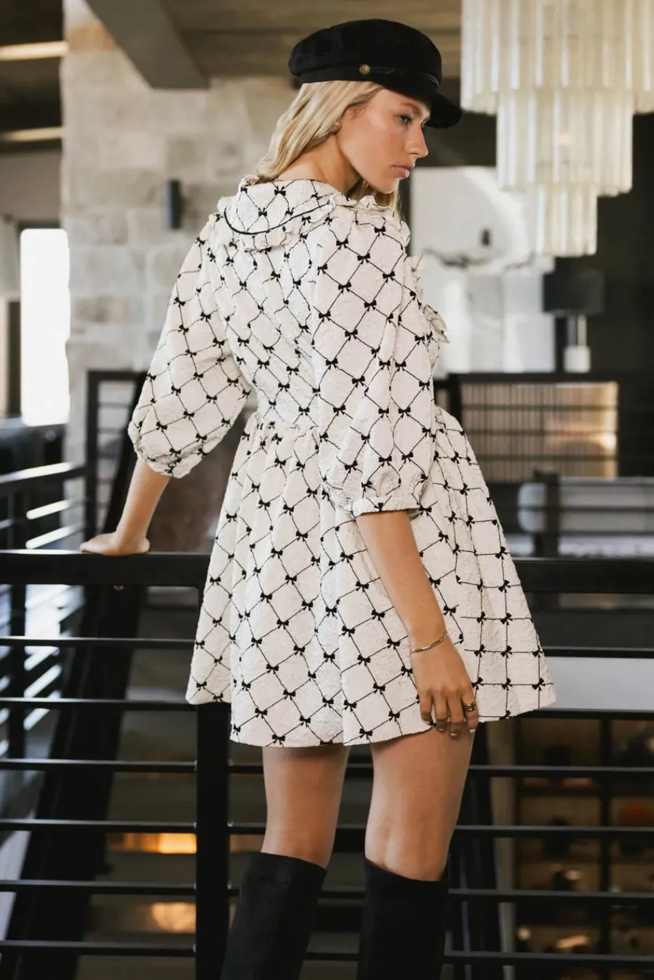 Bohme Perla Textured Mini Dress