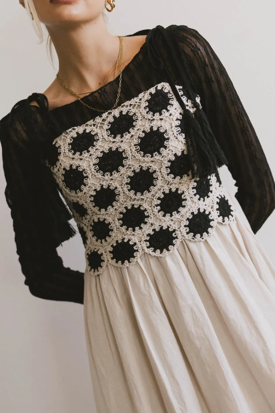 Bohme Perran Crochet Bodice Dress