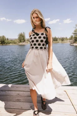 Bohme Perran Crochet Bodice Dress