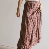 Bohme Pippin Plaid Maxi Skirt in Red