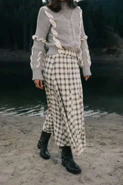 Bohme Pippin Plaid Maxi Skirt in