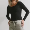 Bohme Polly Scoop Neck Top in