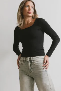 Bohme Polly Scoop Neck Top in