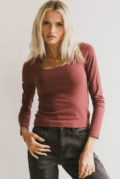 Bohme Polly Scoop Neck Top in
