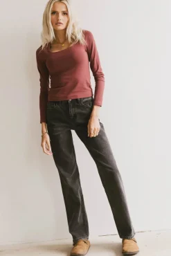 Bohme Polly Scoop Neck Top in