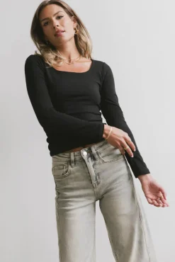 Bohme Polly Scoop Neck Top in
