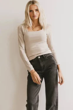 Bohme Polly Scoop Neck Top in