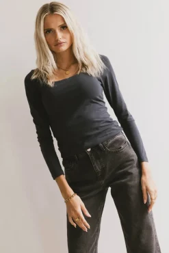 Bohme Polly Scoop Neck Top in