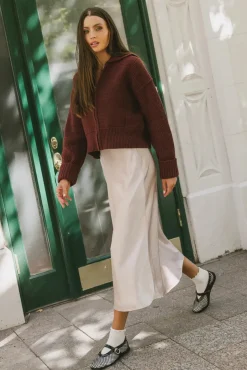 Bohme Preston Satin Skirt in