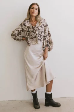 Bohme Preston Satin Skirt in