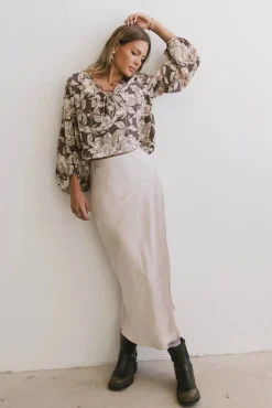 Bohme Preston Satin Skirt in