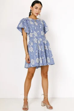 Bohme Priya Embroidered Mini Dress in