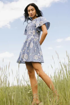 Bohme Priya Embroidered Mini Dress in