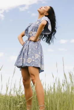 Bohme Priya Embroidered Mini Dress in
