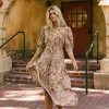Bohme Raina Floral Midi Dress - FINAL SALE