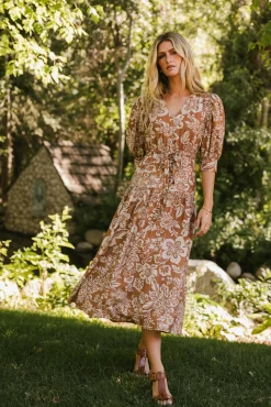Bohme Raina Floral Midi Dress - FINAL SALE